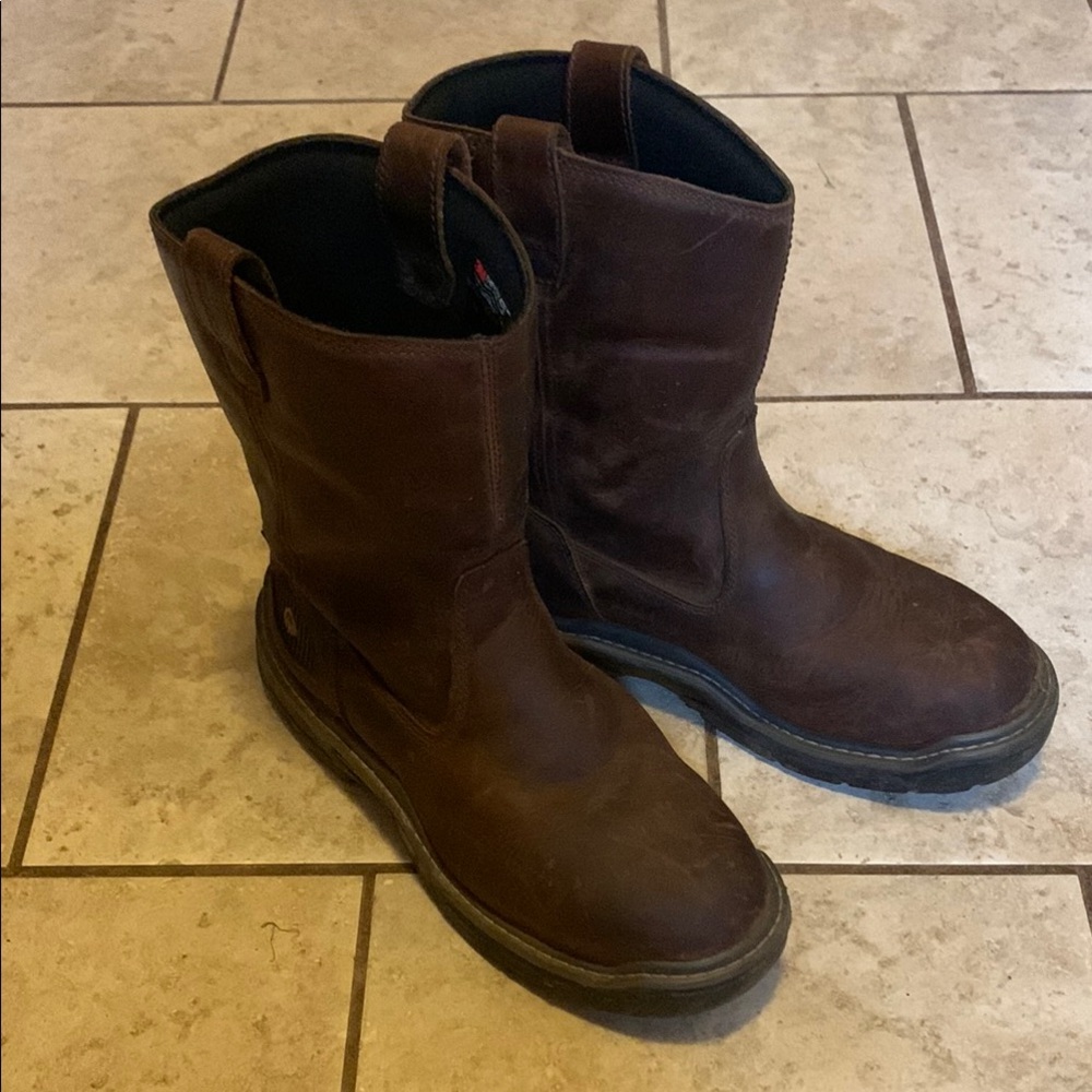Wolverine Wellington Waterproof 3M Thinsulate Brown Work Boots Durable